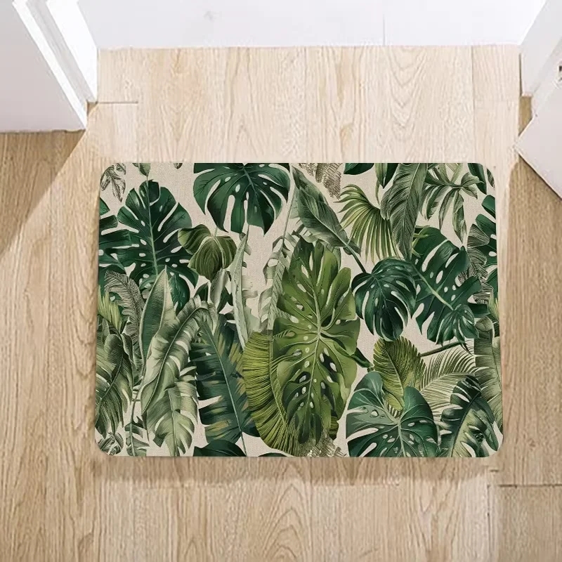 亀の背中の竹プリントの小さなカーペット、緑の新鮮なシンプルな - Bamboo Bath Mat のレビューと価格