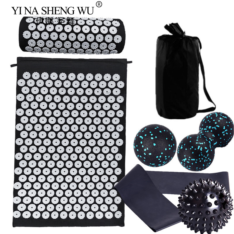 7 個セットマッサージャークッション指圧マット枕ストレスを軽 - Acupressure Mat Set のレビューと価格
