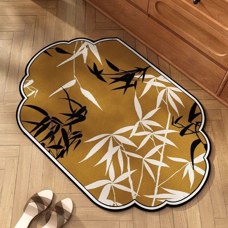 バスマット 浴室床マット 中国風竹製 新中国風 珪藻土 吸水 - Bamboo Bath Mat のレビューと価格