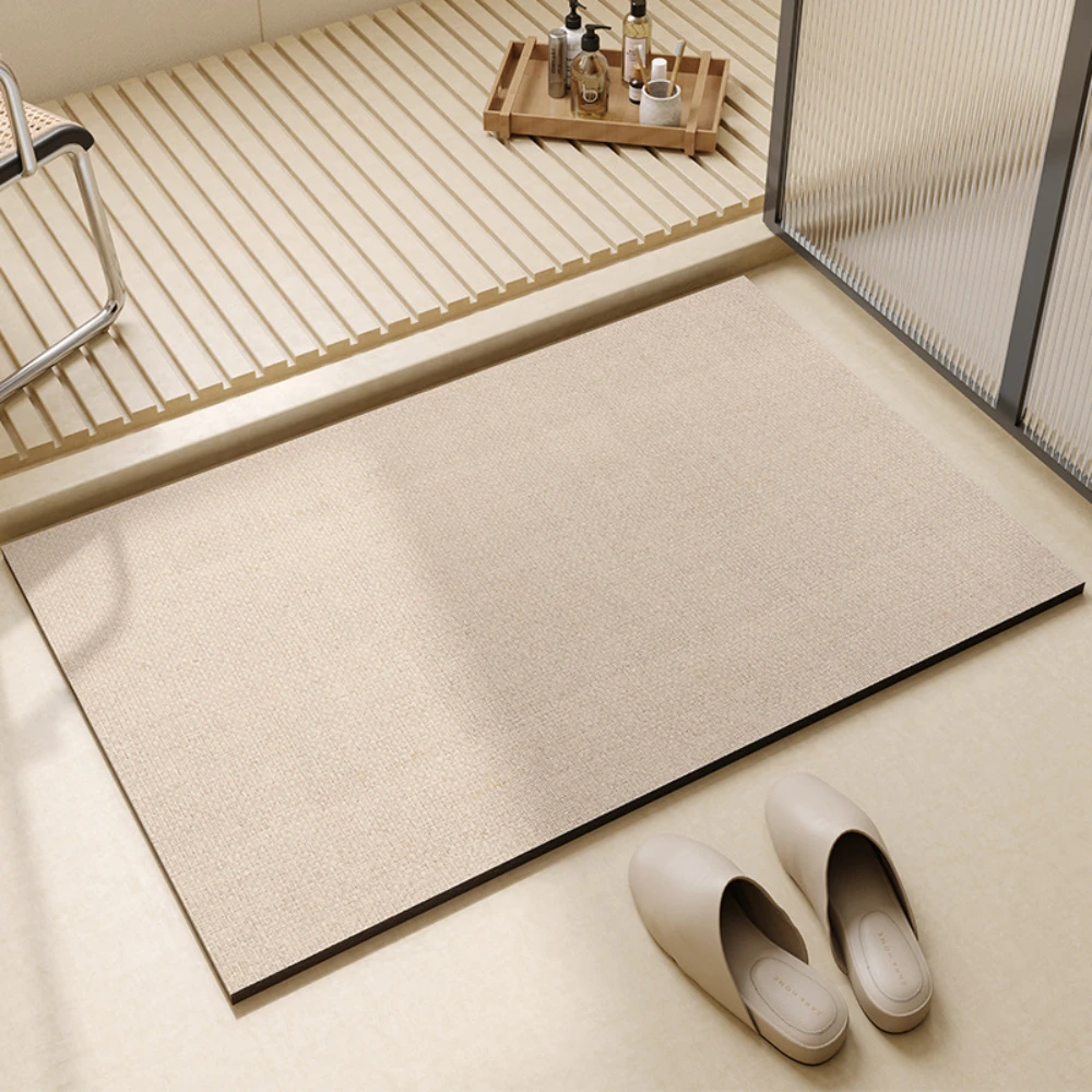 ライトコーヒー幾何学模様珪藻土バスマット滑り止め速乾超吸収シ - Bamboo Bath Mat のレビューと価格