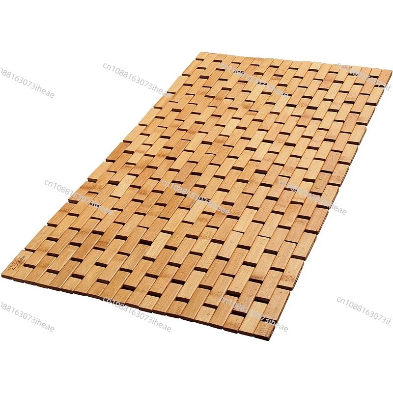 竹製バスマット 折りたたみ式木製バスマット - サウナ スパ - Bamboo Bath Mat のレビューと価格