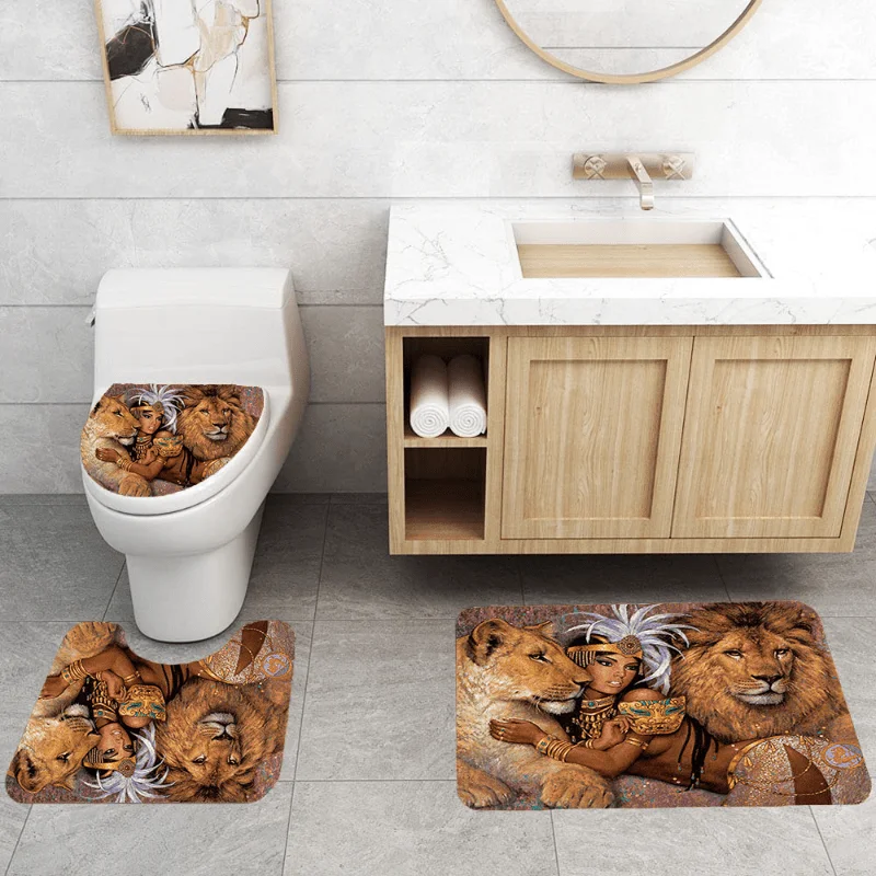 リーガルロイヤルライオン＆クイーンマジェスティバスルームセッ - Bamboo Bath Mat のレビューと価格