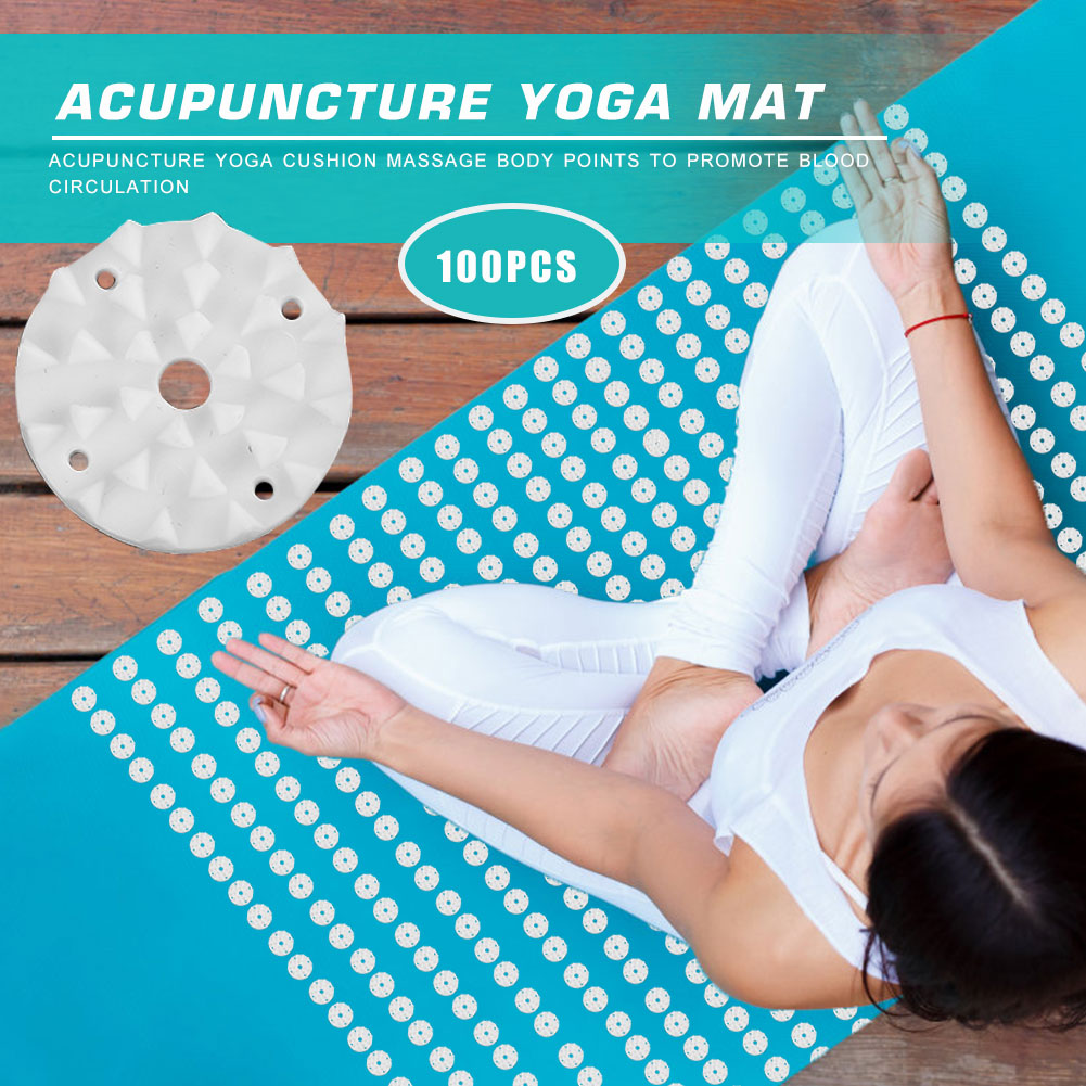 100 ピース/セットロータス指圧ヨガマットスパイクフィット - Acupressure Mat Set のレビューと価格