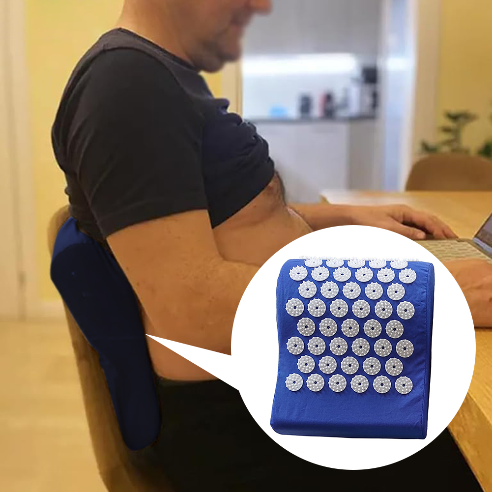腰枕大きなタッチポイント長方形ホーム指圧枕洗えるストレスリリ - Acupressure Mat Set のレビューと価格
